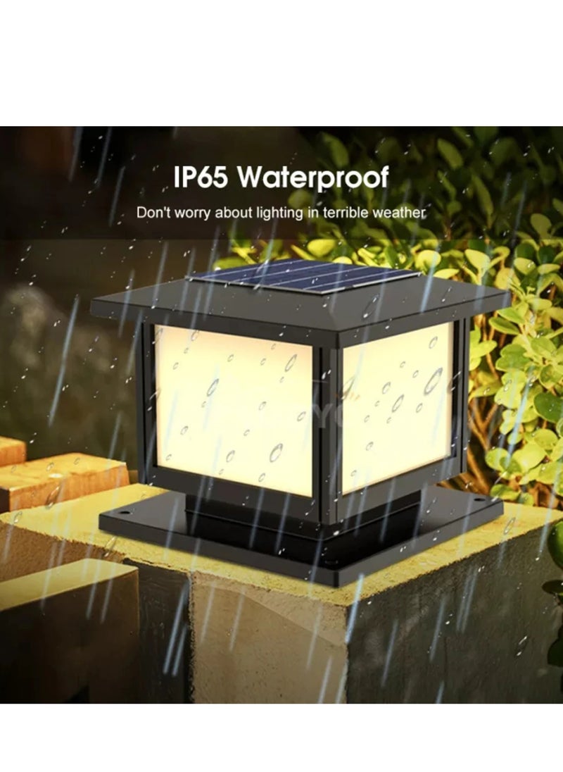 Square Column Lamp Solar Energy Outdoor Garden Waterproof