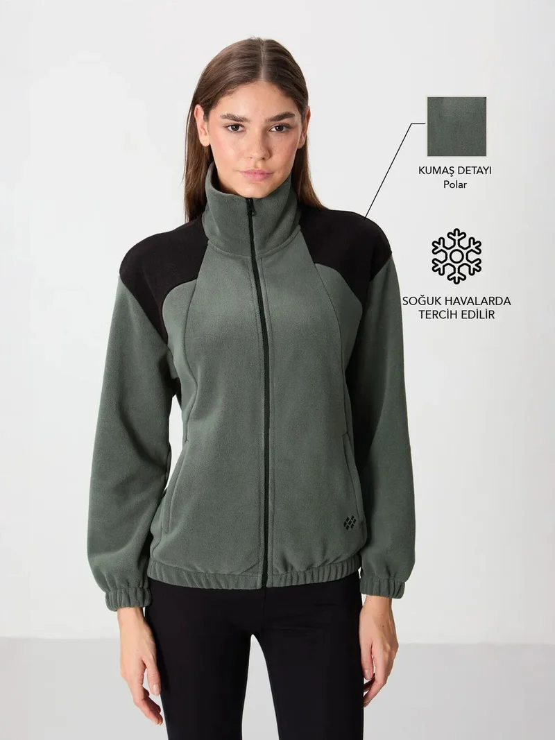 TOMMYLIFE TOMMY Oversized Color Block Half-Zip Sweatshirt
