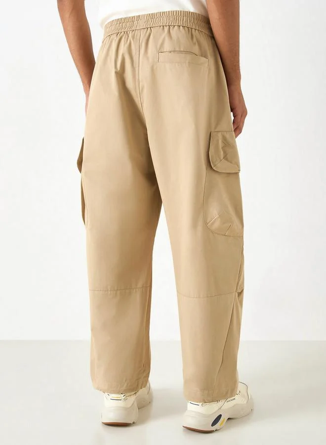 Lee Cooper Lee Cooper Solid Cargo Pants with Pockets