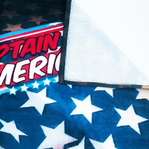 Sassoon Marvel Captain America Cotton Kids Bath Towel 400 GSM- 60 cm x 120 cm - Image 3