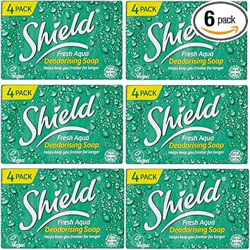 صابون شيلد أكوا 4 عبوات 115 جرام × 6 عبوات