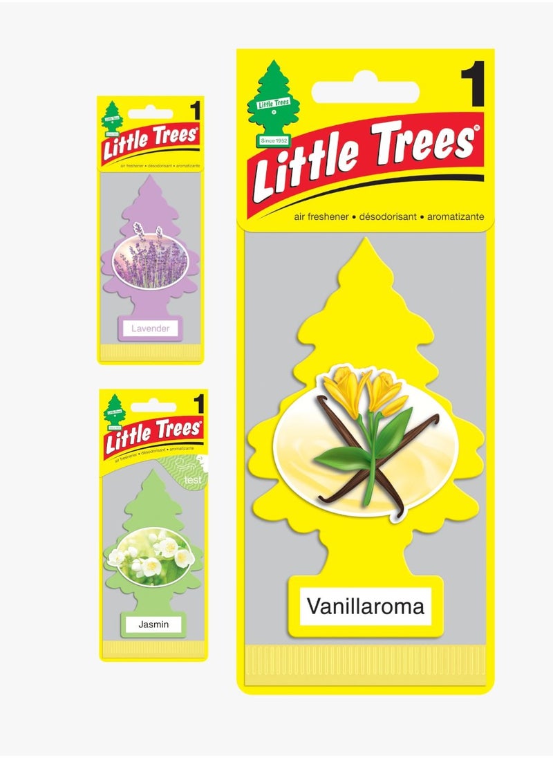 LITTLE TREES - LITTLE TREES 3PCS HANGING CARD AIR FRESHENER - Image 1