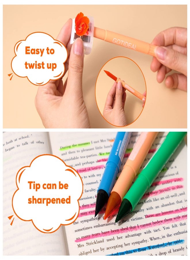 GOTIDEAL Bible Highlighters, 12 Pack Assorted Colors Gel Highlighters Pens Set, Wax Bible Markers for Study Journaling School Book Supplies - Image 5