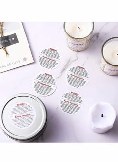 Y&D Candle Warning Labels, Jar Container Stickers Safety Sticker Decals  - Image 3