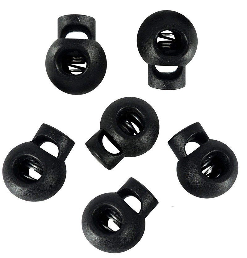 ONWON Onwon 50 Pieces Spring Cord Lock Round Toggle Stoppers Cord Rope End Single Hole Cord Locks Sliding Cord Fastener Locks  - Image 3