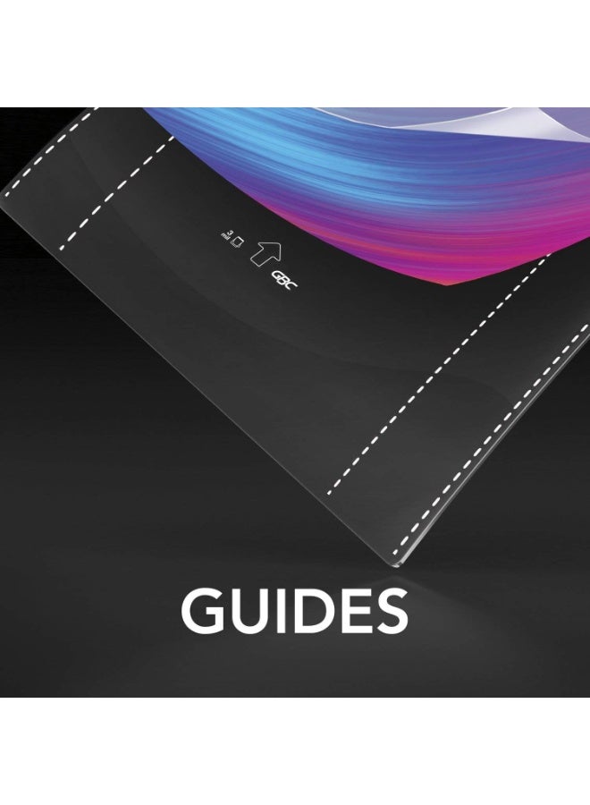 GBC GBC Laminating Sheets, Thermal Laminating Pouches, Letter Size, 5 Mil, Speed Format, EZUse, 100 Pack (3200716) - Image 3