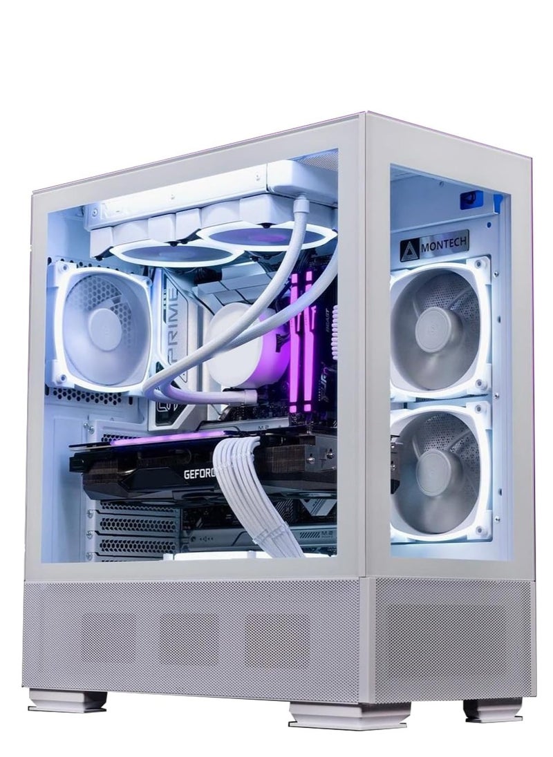 NANOTECH - Neo White Gaming PC - Intel Core i5-12400F Desktop Processor, 6 Cores & 12 Threads, DDR4 32GB (2*16) 3600MHz Ram, Nvidia GeForce RTX 4060 OC Edition 8GB GDDR6 Graphics Card, 2TB NVMe M.2 SSD, 2 Fan AIO Liquid Cooler, 750W Standard Power Supply, Windows 11 Pro | Wi-Fi - Image 1