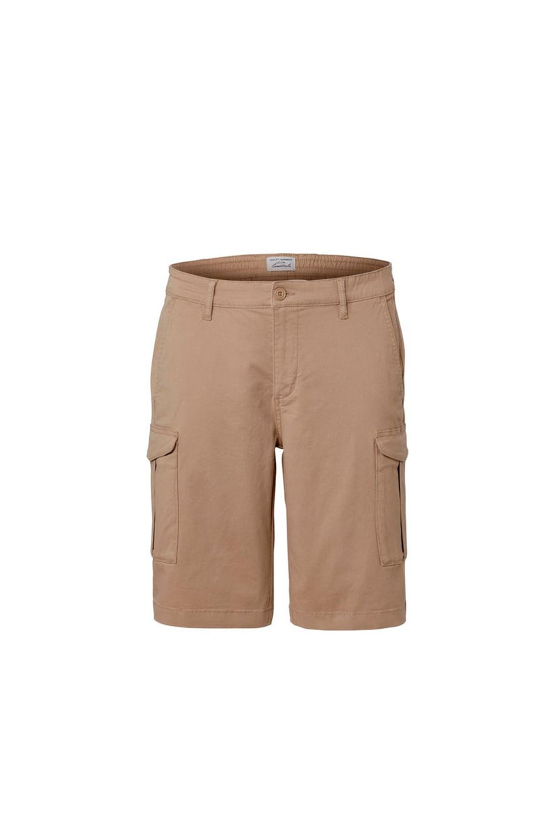 Tchibo Men Plain Cargo Shorts, Tan - Image 2