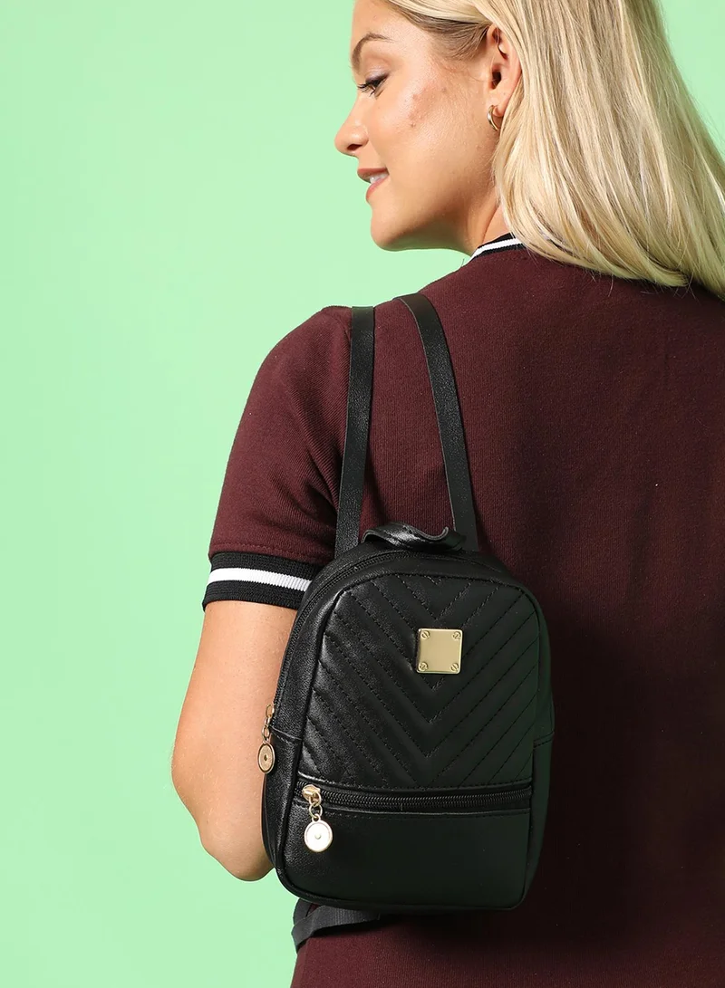 Haute Sauce  Erika Black Backpack  | Best Price UAE