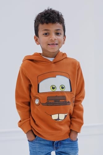 Disney Pixar Cars Tow Mater Toddler Boys Fleece Pullover Hoodie Brown 4T - Image 2