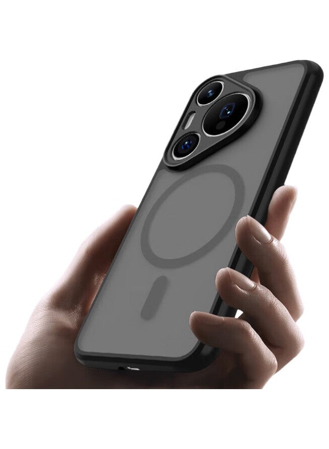 Langling Compatible With Huawei Pura70 Phone Case, P70 Magnetic Charging, Full Lens Protection, Airbag Shockproof, Skin-Friendly, Frosted, Anti-Fingerprint, Simple Design For Men And Women, Protective Cover - Image 2