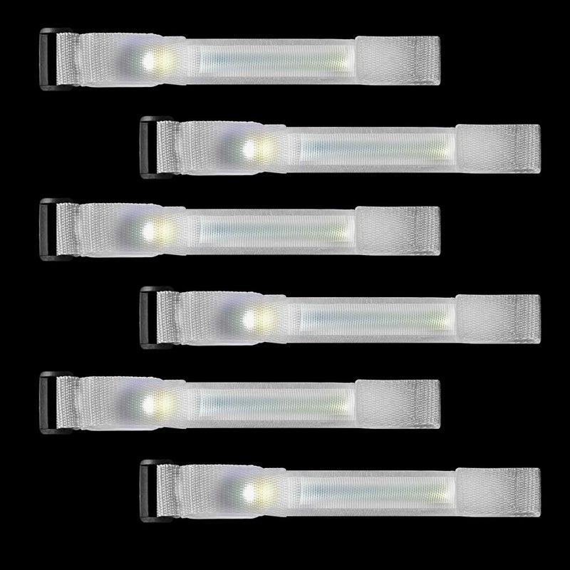 M.best 8pcs LED Light Up Bracelets Glow Flashing Wristbands Glow in The Dark Party Supplies for Wedding, Raves, Concert, Camping,Sporting Events, Party White - Image 3