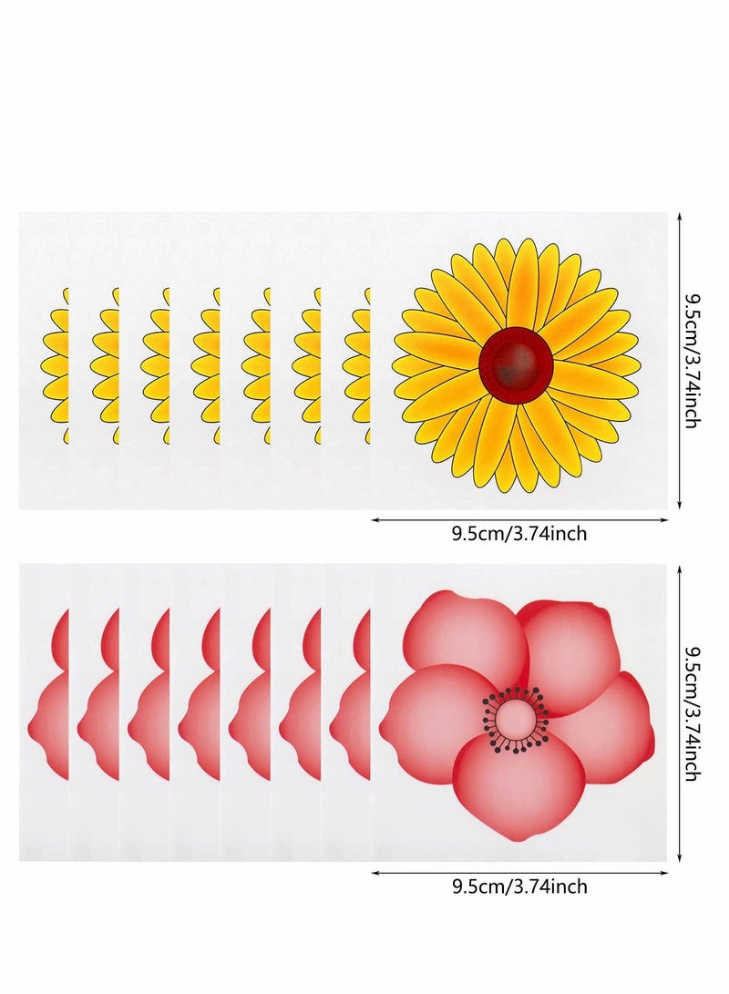 SYOSI Window Fly Traps, 30 PCS Flies & Bug Fly Trap, Floral Pattern Design Sticky Fly Catcher for Indoor Houseflies Fly Gnat, Nontoxic and Pesticide-Free - Image 4