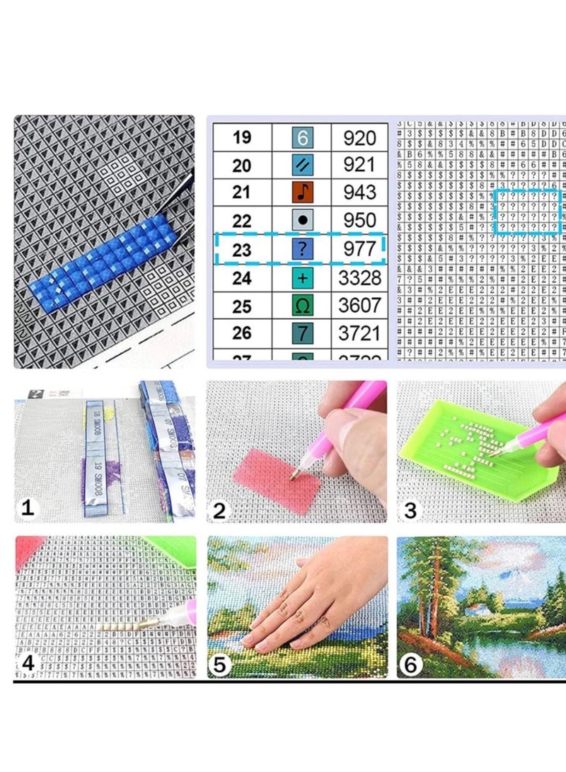 STRATEG DIY 5D Round Diamond Painting Craft Kits Multicolor - Image 4