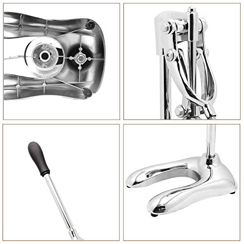 SHOPOBOX Manual Juicer Hand Press Professional Citrus Juicer Countertop Metal Orange Lemon Pomegranate Squeezer for Commercial Home Restaurant Use(Stainless Steel Heavy Duty (MANUAL JUICER SILVER) - Image 4