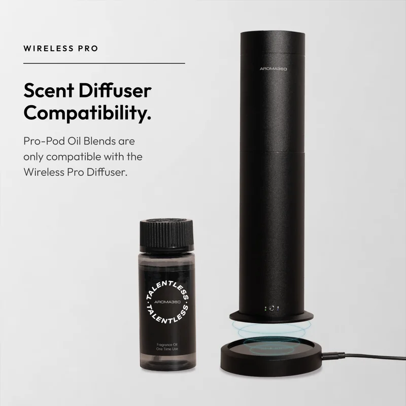 Aroma360  Talentless Pro-Pod Oil Blend - Hotel Inspired for Luxury Essential Oil Diffusers - Aromatherapy Scent Diffuser Oil - Neroli, Geranium, and Vetiver - 50 mL, 1.7 fl oz  | Best Price UAE
