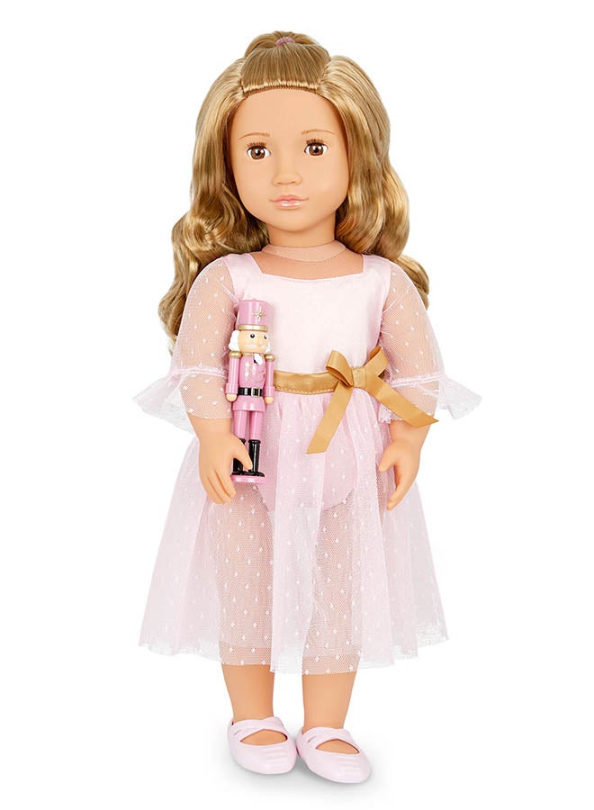 Our Generation Fashionable 18-inch Girl Doll with Pink Dress & Nutcracker, Gifting Toys, Age 3+ years, Character-Natasha - Image 2