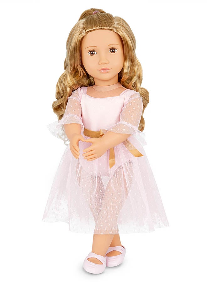 Our Generation Fashionable 18-inch Girl Doll with Pink Dress & Nutcracker, Gifting Toys, Age 3+ years, Character-Natasha - Image 1