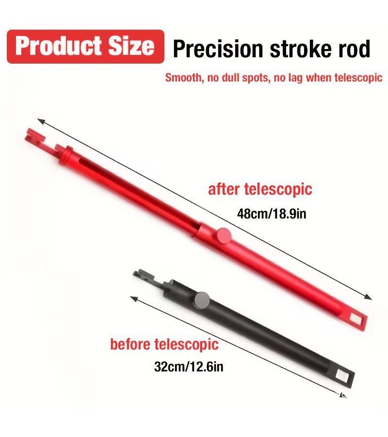 Red 2pcs Aluminum Alloy Telescopic Dent Repair Support Bar for Car Polishing - Image 2