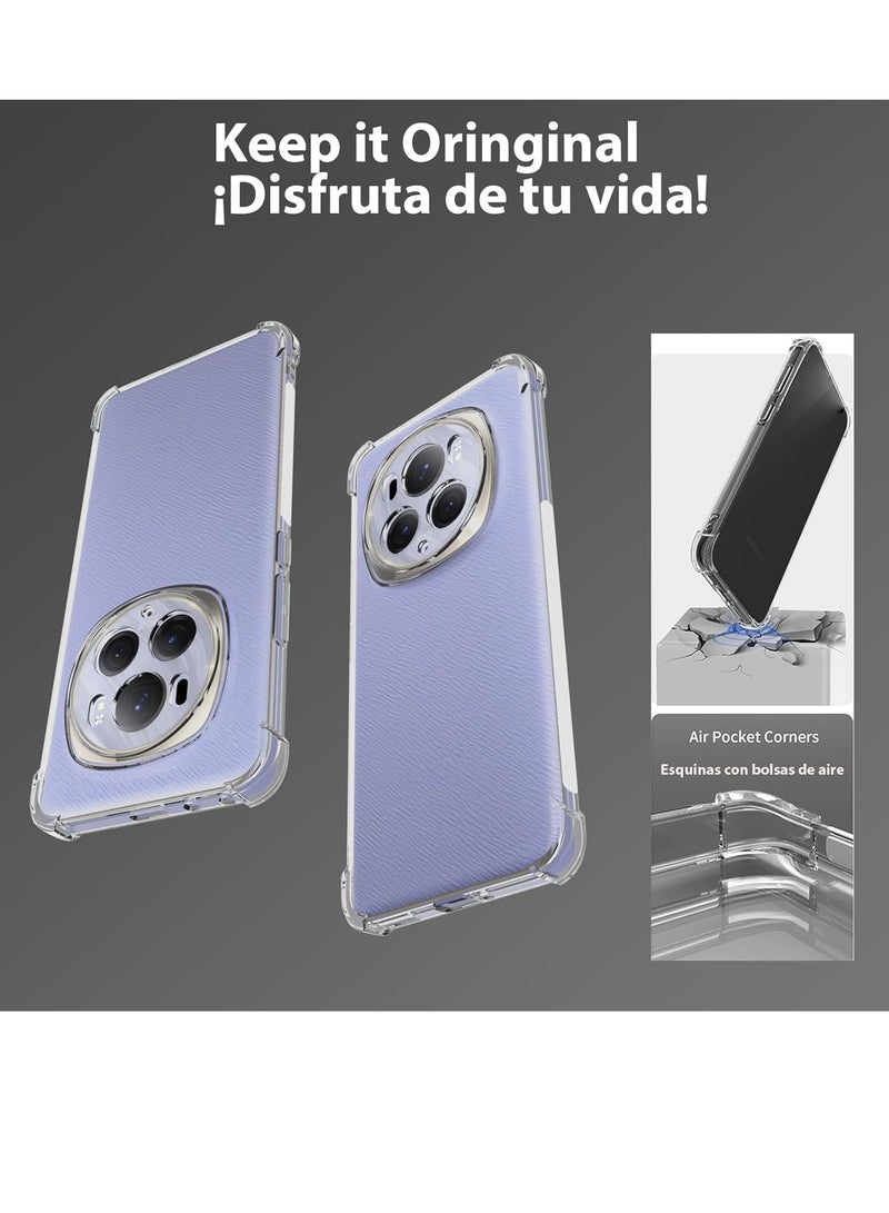 Case for Honor Magic 6 Clear TPU Four CornersGrade Protection Cover Transparent Soft - Image 5