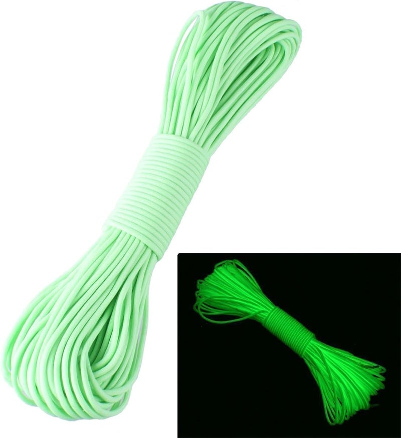 klarako 9 Strand 550 Luminous Glow in The Dark Paracord Parachute Cord - Image 1