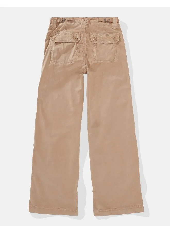 American Eagle AE Dreamy Drape High-Waisted Baggy Wide-Leg Convertible Pant