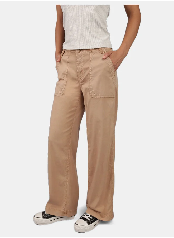امريكان ايجل AE Dreamy Drape High-Waisted Baggy Wide-Leg Convertible Pant
