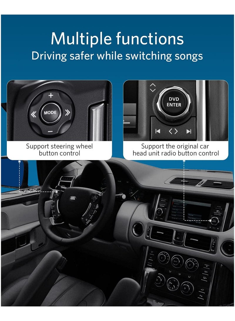 INVERY Airdual Bluetooth 5.0 Adapter for Land Rover, Range Rover, Jaguar iPod iPhone Music Interface AptX-HD - Image 2