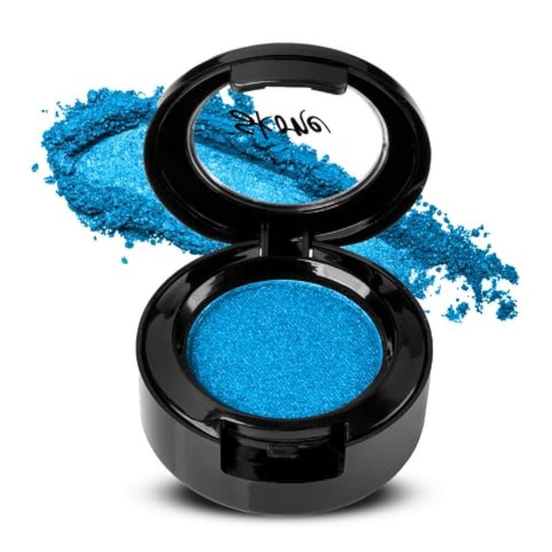 Skone Cosmetics Gems Eye Shadow, Highly Pigmented, Longwear Eye Makeup, Single Eyeshadow with Pro Shimmery Finish - Ultra-Blendable, Slightly Shimmer Shades - Blue Eyeshadow - Candles - Image 1