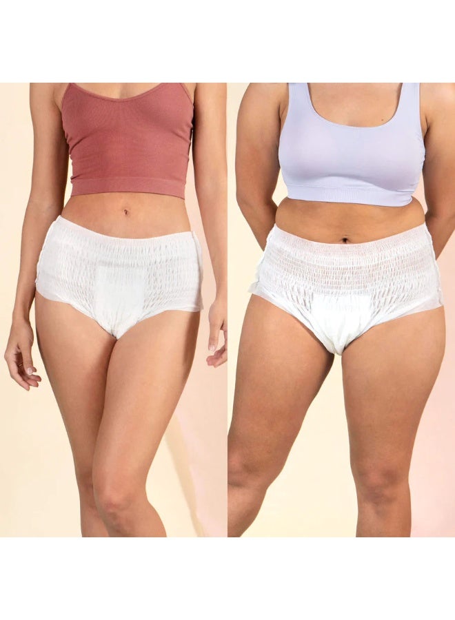 Rael Organic Cotton Disposable Period Underwear Large 8 Pieces for Active Saudi Women Leakproof Comfortable Fit Ideal for Sports Gym Movement and Busy Days - Image 3