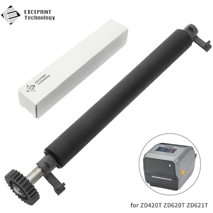 P1080383-222 KIT PLATEN ROLLER FOR ZEBRA ZD420T ZD620T ZD621T THERMAL PRINTER - REPLACEMENT PRINTER TRANSFER ROLLER COMPATIBLE WITH ZEBRA T-SERIES (203DPI, 300DPI) - Image 3