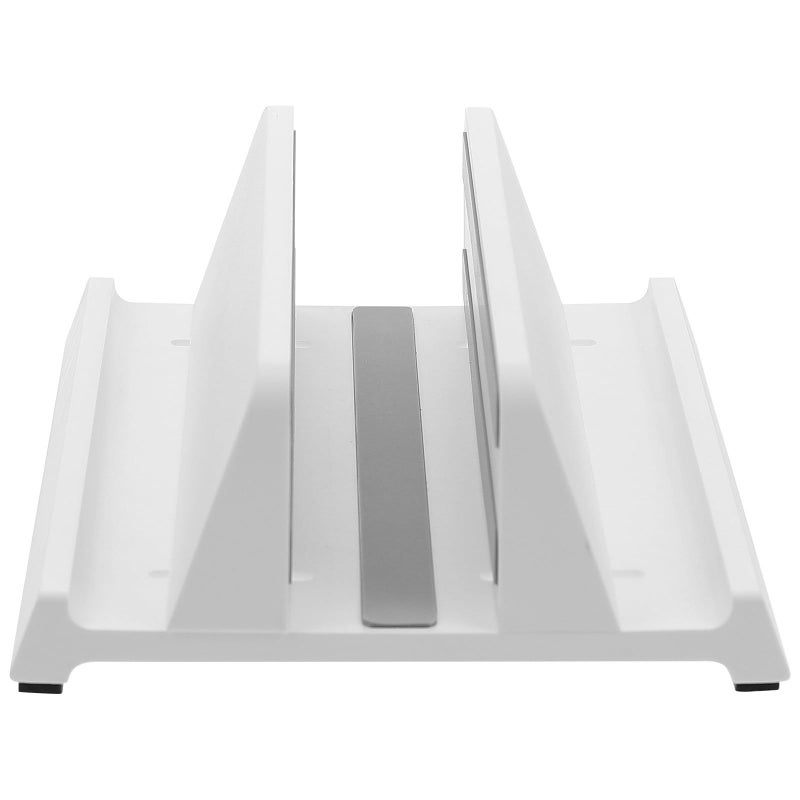 Adjustable White ABS Vertical Laptop Tablet Stand Universal Desk Rack for Office Home - Image 2