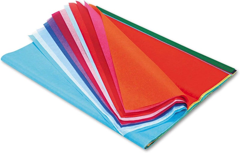 Scola Creativity Inspired Bleeding Tissue Paper - 20 Sheets, 51 x 76cm, Assorted Colors for Art & Crafts