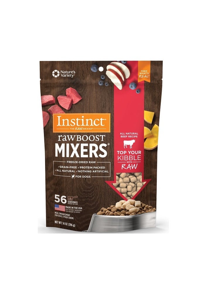 Instinct مزيج مكملات لحم البقر المجفف بالتجميد من إنستينكت راو بوست - 14 أونصة - Image 1