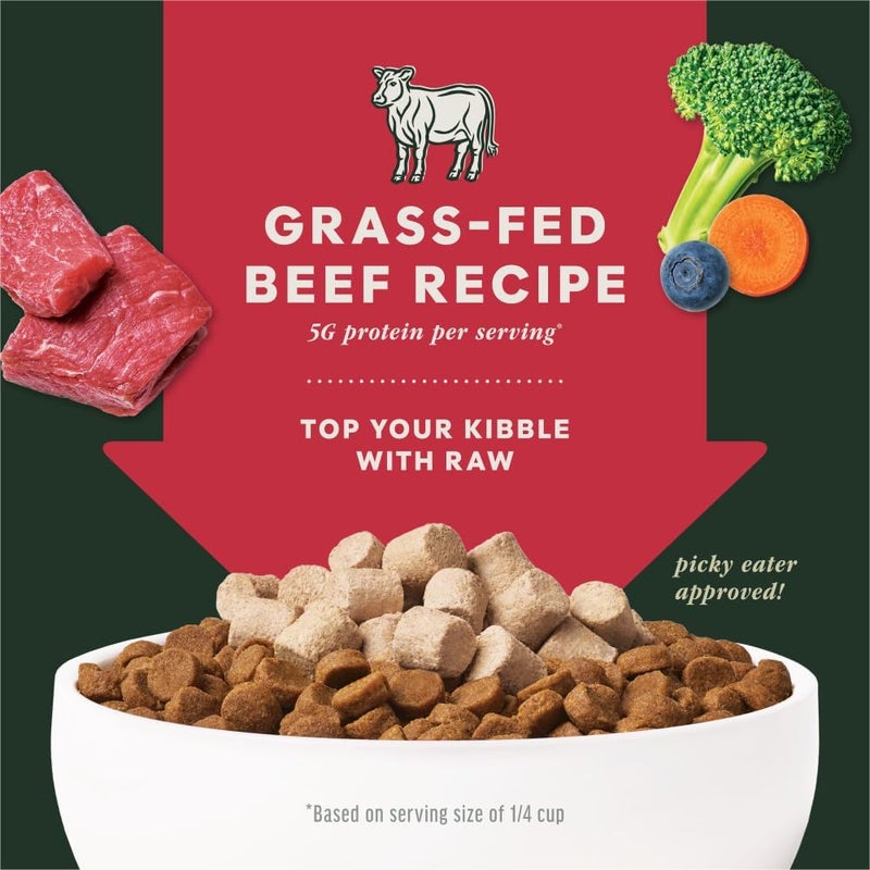 REF. Instinct Raw Boost Mixers Beef Freeze Dried Dog Food Topper - 14OZ - Image 5