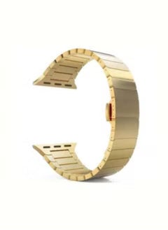 Stainless steel Metal band for apple watch replacement Link Bracelet strap 38MM/41MM/40MM -GOLD