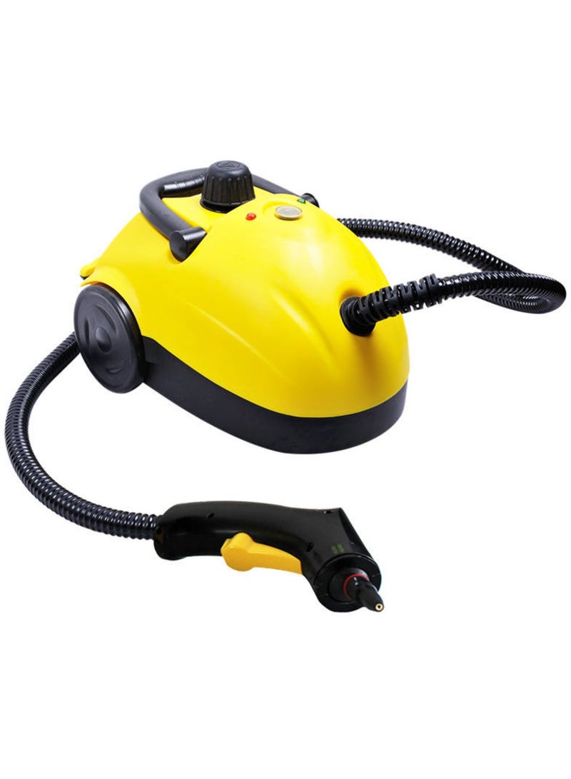 دينكس منظف ​​بخاري متعدد الاستخدامات، لتنظيف الأرضيات/السيارات/الأرائك/المطابخ/الحمامات/الغسالات/التنظيف المنزلي، سعة 2 لتر، 2000 واط، سلكي بطول 3 أمتار، لون أصفر - Image 1