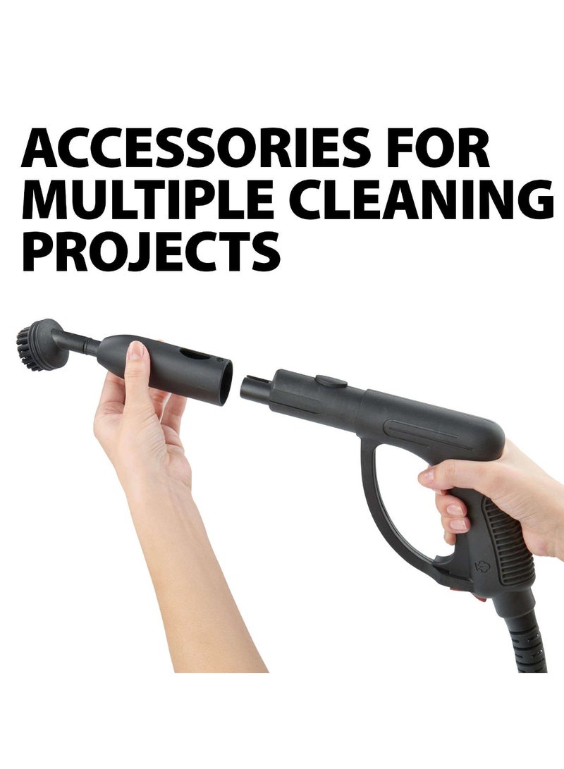 دينكس منظف ​​بخاري متعدد الاستخدامات، لتنظيف الأرضيات/السيارات/الأرائك/المطابخ/الحمامات/الغسالات/التنظيف المنزلي، سعة 2 لتر، 2000 واط، سلكي بطول 3 أمتار، لون أصفر - Image 5