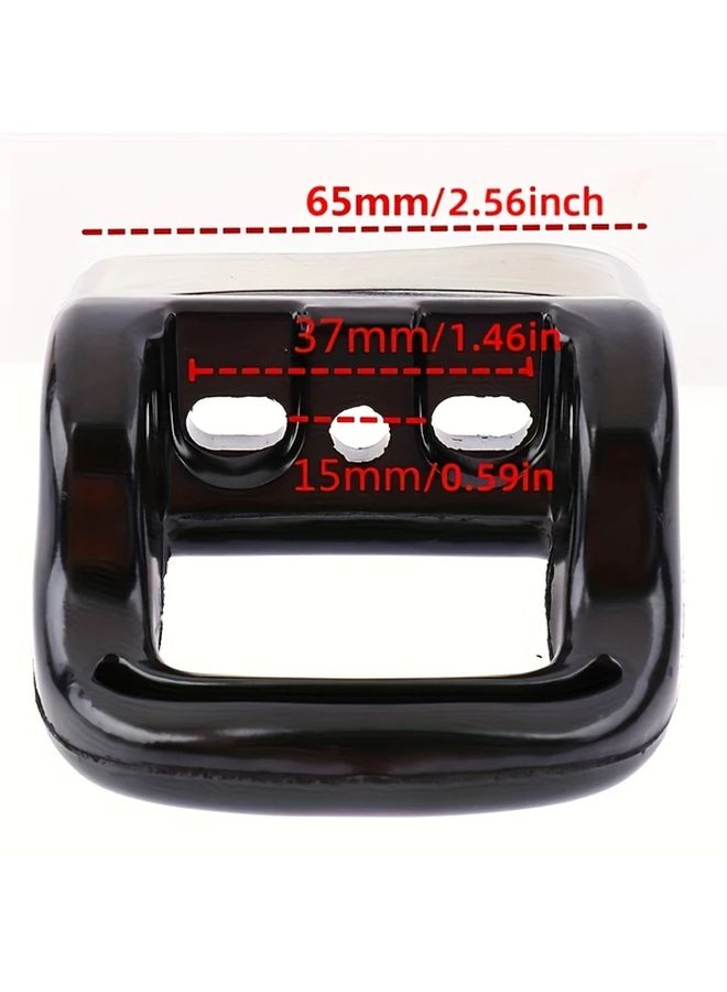 Heavy Duty Black Metal Pot Pan Handles 2pcs Ergonomic Non Slip Grip Easy Installation for Cookware - Image 3