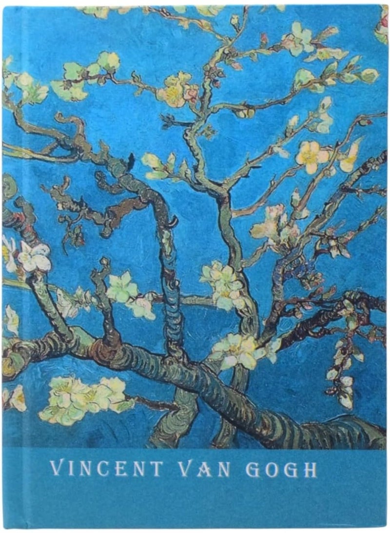 Vincent Van Gogh كراسة الرسم ذات الغلاف الصلب عالي الجودة من سمارت 9003، 100 ورقة كريمية فاتحة مقاس 24 × 16 سم 120 جرام للرسم والفنون - متعدد الألوان - Image 1