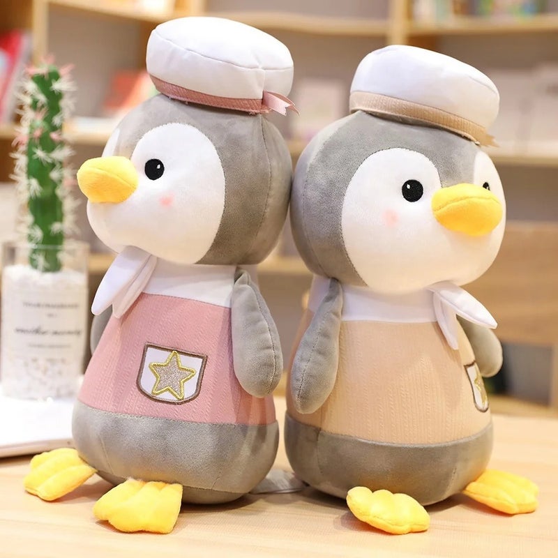 Y&D Baby Small Size 9-Inch Pink Capsule Penguin Stuffed Animal Toy – Soft, Colorful, Musical, Squeaky Bath Toy for Singing & Dancing Fun - Image 4