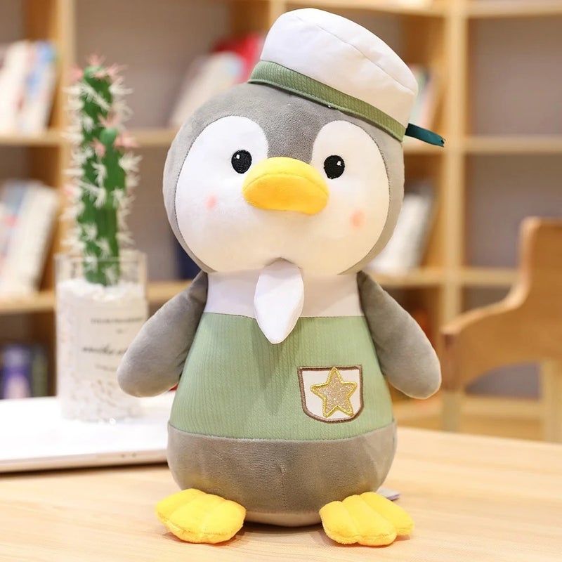 Y&D Baby Small Size 9-Inch Pink Capsule Penguin Stuffed Animal Toy – Soft, Colorful, Musical, Squeaky Bath Toy for Singing & Dancing Fun - Image 3