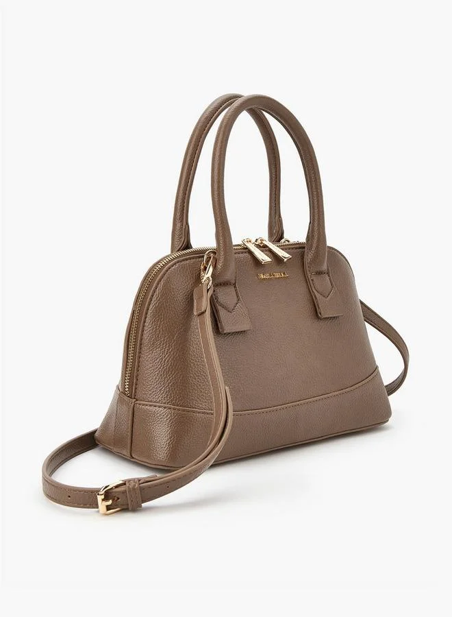 فلورا بيلا من شو إكسبرس Solid Tote Bag with Double Handle and Zip Closure