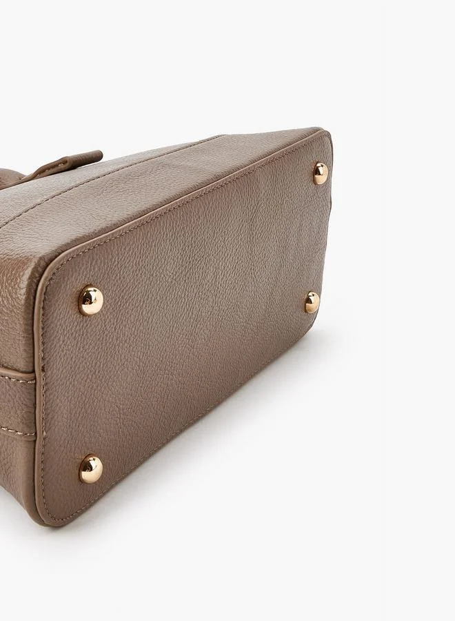 فلورا بيلا من شو إكسبرس Solid Tote Bag with Double Handle and Zip Closure