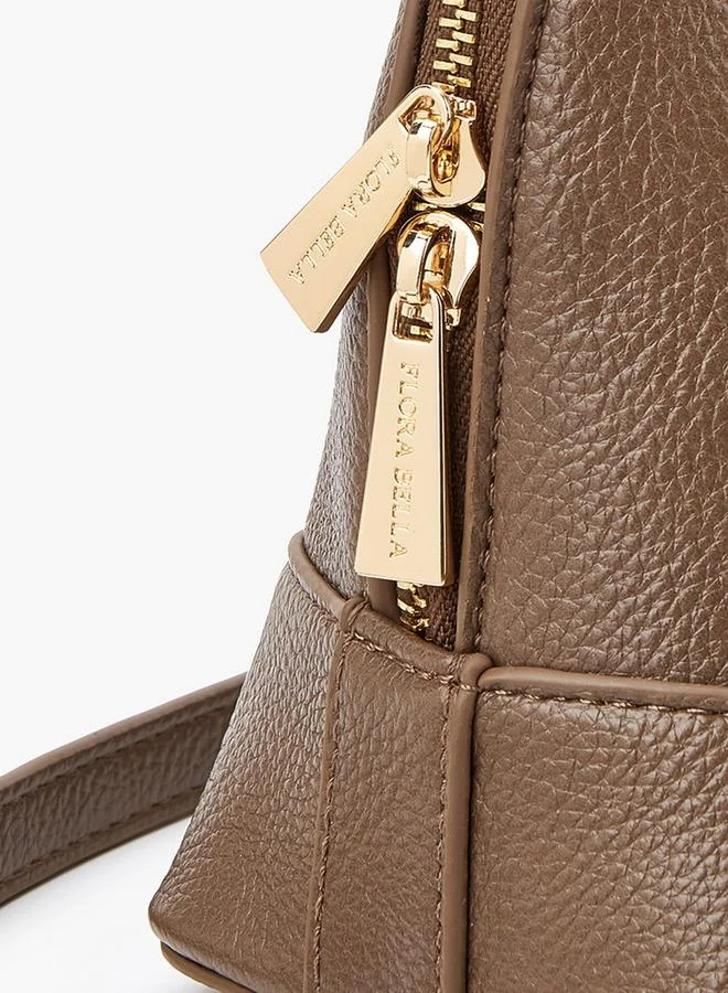 فلورا بيلا من شو إكسبرس Solid Tote Bag with Double Handle and Zip Closure