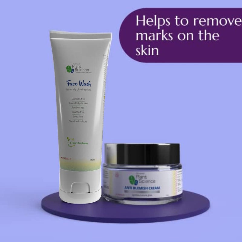 Atrimed Plant Science Anti Blemish Cream and Anti Blemish Face Wash Combo Pack of 2 - Image 3
