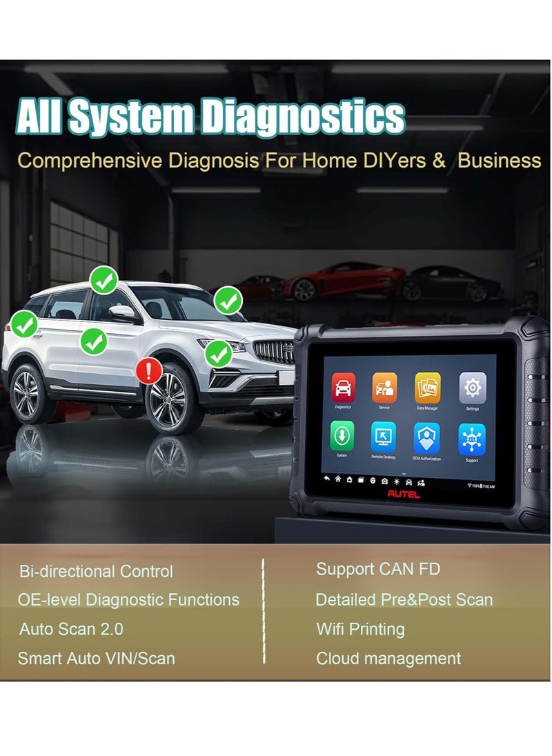 MaxiCheck MX900 with MV108 Bidirectional OBD2 Scanner Updated of MK900 MK808 MK808S MK808BT Android 11, 40+ Service Functions 8 inch All System Diagnostics Scan Tool