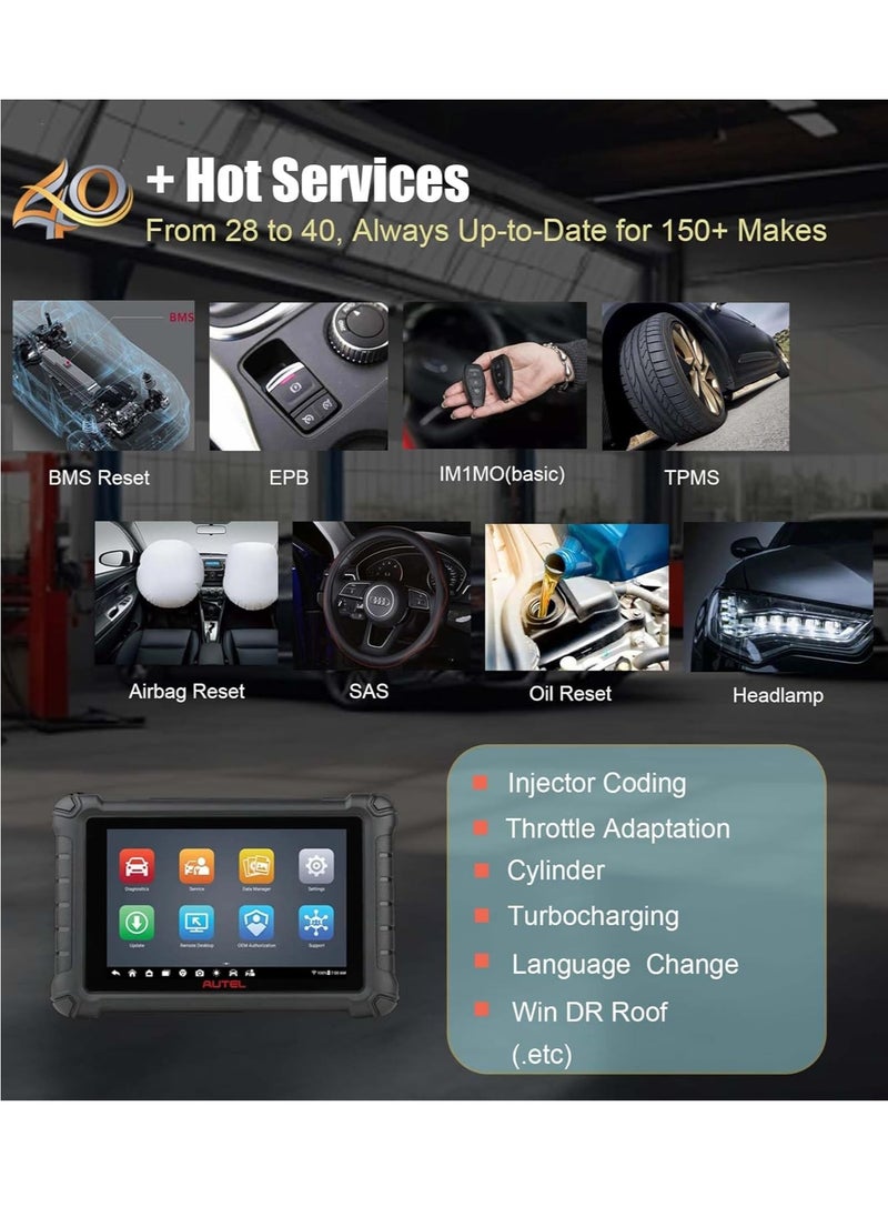 MaxiCheck MX900 with MV108 Bidirectional OBD2 Scanner Updated of MK900 MK808 MK808S MK808BT Android 11, 40+ Service Functions 8 inch All System Diagnostics Scan Tool