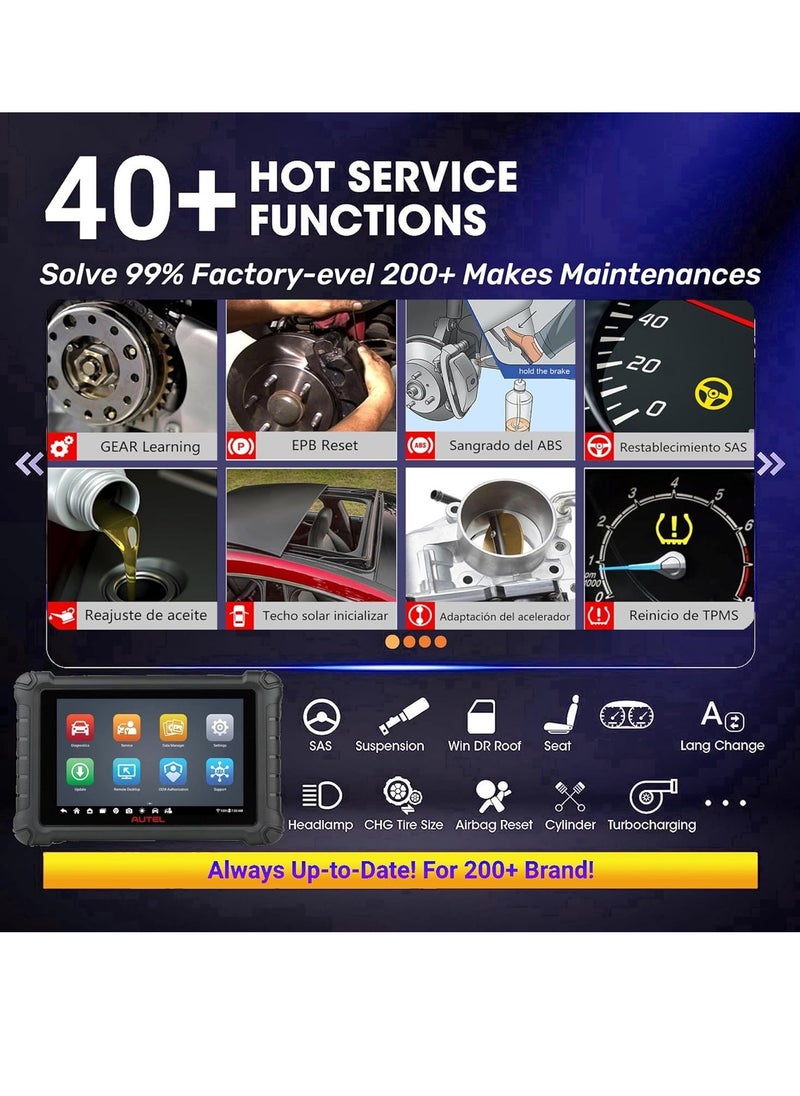MaxiCheck MX900 with MV108 Bidirectional OBD2 Scanner Updated of MK900 MK808 MK808S MK808BT Android 11, 40+ Service Functions 8 inch All System Diagnostics Scan Tool