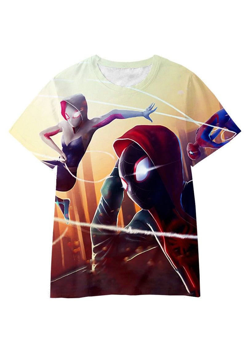 Spider-Man Across the Universe Handsome Loose Pullover T-shirt 3D digital printing personalized breathable T-shirt - Image 1